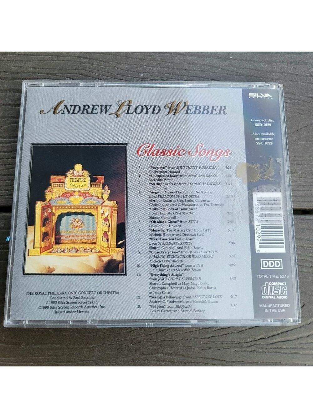 CD - Andrew Lloyd Webber Classic Songs